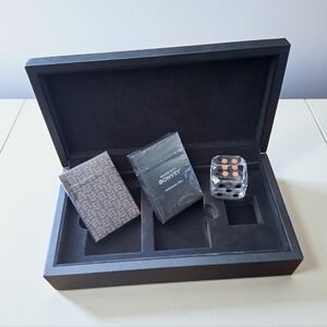 Marriot Bonvoy Ambassador Elite Leather Card Box 2 Car Decks- Large Dice